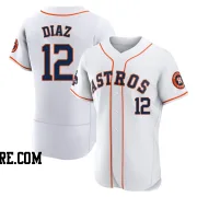 Men's Houston Astros Aledmys Diaz Authentic White 2022 World Series Champions Home Jersey