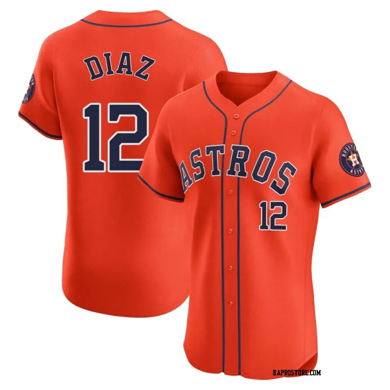 Men's Houston Astros Aledmys Diaz Elite Orange Alternate Vapor Premier Jersey