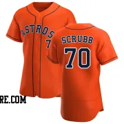 Men's Houston Astros Andre Scrubb Authentic Orange Alternate Jersey