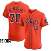 Men's Houston Astros Andre Scrubb Elite Orange Alternate Vapor Premier Jersey