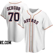 Men's Houston Astros Andre Scrubb Replica White Home Jersey