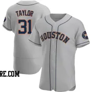 Men's Houston Astros Andrew Taylor Authentic Gray Road Jersey