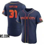 Men's Houston Astros Andrew Taylor Authentic Navy 2022 City Connect Jersey