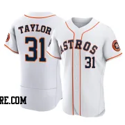 Men's Houston Astros Andrew Taylor Authentic White 2022 World Series Home Jersey