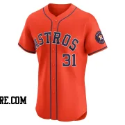 Men's Houston Astros Andrew Taylor Elite Orange Alternate Vapor Premier Jersey