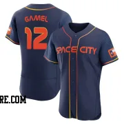 Men's Houston Astros Ben Gamel Authentic Navy 2022 City Connect Jersey