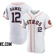 Men's Houston Astros Ben Gamel Authentic White 2022 World Series Champions Home Jersey