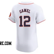 Men's Houston Astros Ben Gamel Elite White Home Jersey