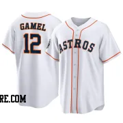 Men's Houston Astros Ben Gamel Replica White 2022 World Series Home Jersey