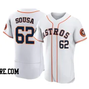 Men's Houston Astros Bennett Sousa Authentic White 2022 World Series Home Jersey