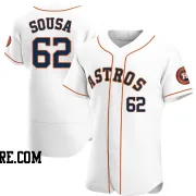 Men's Houston Astros Bennett Sousa Authentic White Home Jersey