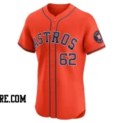 Men's Houston Astros Bennett Sousa Elite Orange Alternate Vapor Premier Jersey