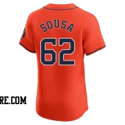 Men's Houston Astros Bennett Sousa Elite Orange Alternate Vapor Premier Jersey