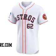 Men's Houston Astros Bennett Sousa Elite White Home Patch Jersey