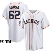 Men's Houston Astros Bennett Sousa Replica White 2022 World Series Champions Home Jersey