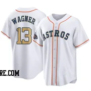 Men's Houston Astros Billy Wagner Replica Gold White 2023 Collection Jersey