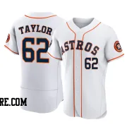 Men's Houston Astros Blake Taylor Authentic White 2022 World Series Home Jersey