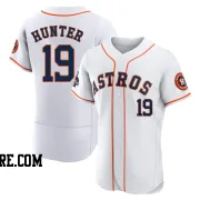 Men's Houston Astros Brian Hunter Authentic White 2022 World Series Champions Home Jersey