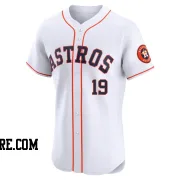 Men's Houston Astros Brian Hunter Elite White Home Jersey