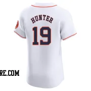 Men's Houston Astros Brian Hunter Elite White Home Jersey