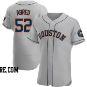 Men's Houston Astros Bryan Abreu Authentic Gray Road Jersey