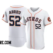 Men's Houston Astros Bryan Abreu Authentic White 2022 World Series Home Jersey