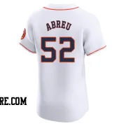 Men's Houston Astros Bryan Abreu Elite White Home Jersey