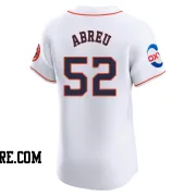 Men's Houston Astros Bryan Abreu Elite White Home Patch Jersey