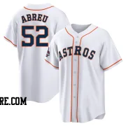 Men's Houston Astros Bryan Abreu Replica White 2022 World Series Champions Home Jersey