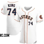 Men's Houston Astros Bryan King Authentic White Home Jersey