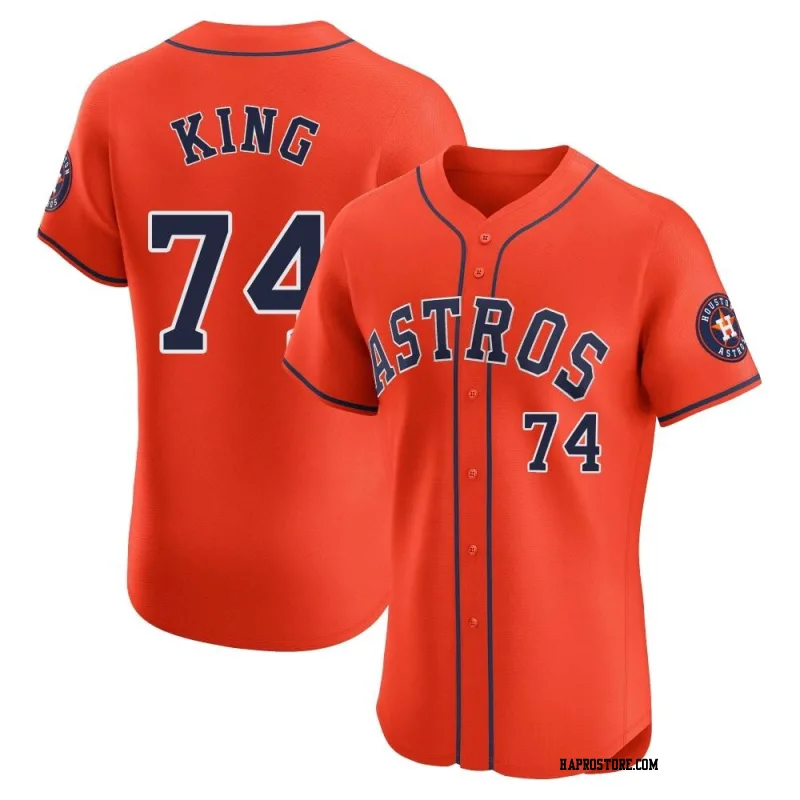 Men's Houston Astros Bryan King Elite Orange Alternate Vapor Premier Jersey