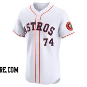 Men's Houston Astros Bryan King Elite White Home Jersey