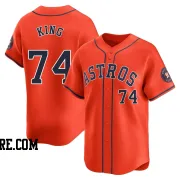 Men's Houston Astros Bryan King Limited Orange Alternate Jersey