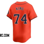 Men's Houston Astros Bryan King Limited Orange Alternate Jersey