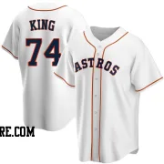 Men's Houston Astros Bryan King Replica White Home Jersey