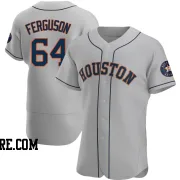 Men's Houston Astros Caleb Ferguson Authentic Gray Road Jersey