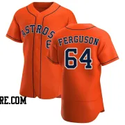 Men's Houston Astros Caleb Ferguson Authentic Orange Alternate Jersey