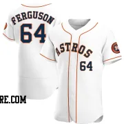 Men's Houston Astros Caleb Ferguson Authentic White Home Jersey