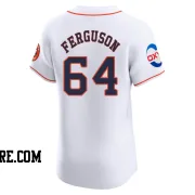 Men's Houston Astros Caleb Ferguson Elite White Home Patch Jersey