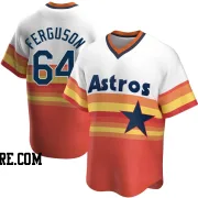 Men's Houston Astros Caleb Ferguson Replica White Home Cooperstown Collection Jersey