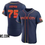 Men's Houston Astros Cameron Fisher Authentic Navy 2022 City Connect Jersey