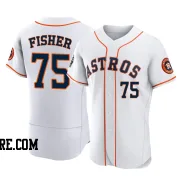 Men's Houston Astros Cameron Fisher Authentic White 2022 World Series Home Jersey