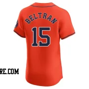 Men's Houston Astros Carlos Beltran Elite Orange Alternate Vapor Premier Jersey