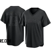 Men's Houston Astros Carlos Beltran Replica Black Pitch Fashion Jersey