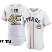 Men's Houston Astros Carlos Lee Authentic Gold White 2023 Collection Jersey