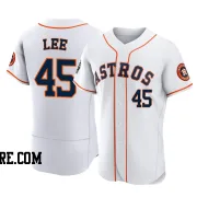 Men's Houston Astros Carlos Lee Authentic White 2022 World Series Home Jersey