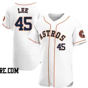 Men's Houston Astros Carlos Lee Authentic White Home Jersey