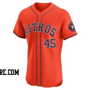 Men's Houston Astros Carlos Lee Elite Orange Alternate Vapor Premier Jersey