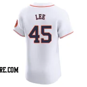 Men's Houston Astros Carlos Lee Elite White Home Jersey