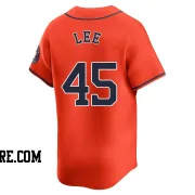 Men's Houston Astros Carlos Lee Limited Orange Alternate Jersey